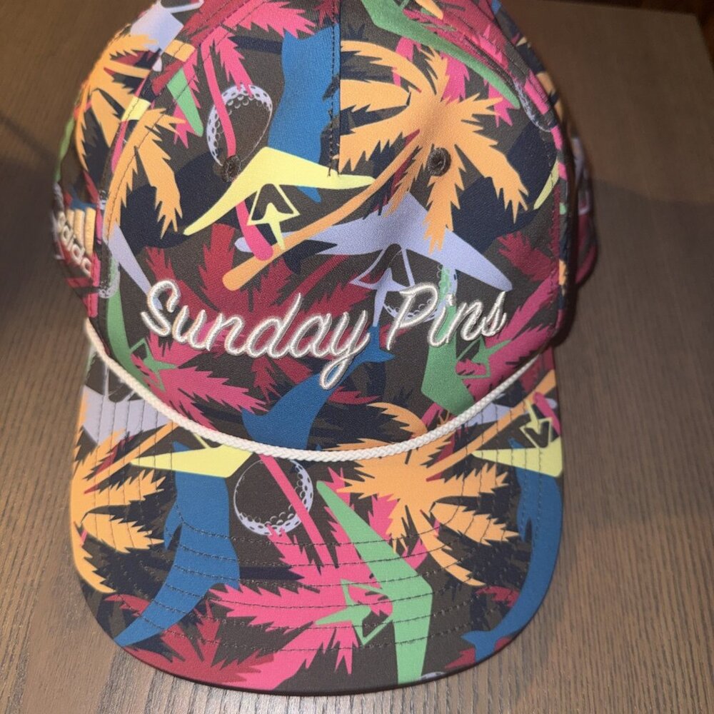 Adidas Sunday Pins Limited Edition Golf Hat Rope Championship Graphics Cap
